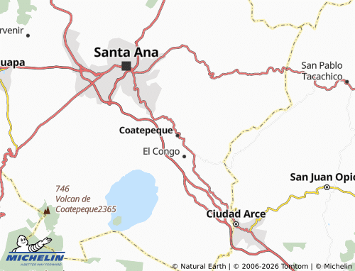 MICHELIN Coatepeque map - ViaMichelin