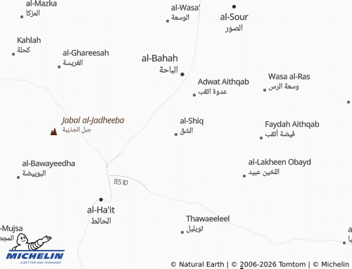 MICHELIN-Landkarte al-Shiq - ViaMichelin
