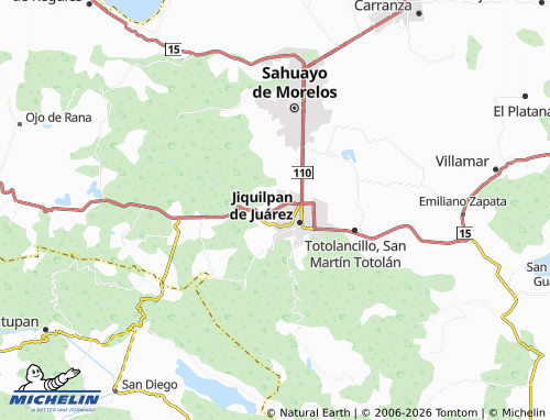 Mapa MICHELIN Lomas del Tepeyac - ViaMichelin