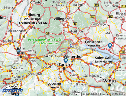 MICHELIN-Landkarte Oberklettgau - ViaMichelin