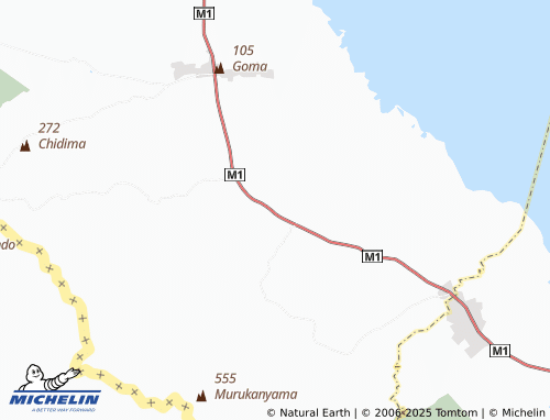 MICHELIN Nyanyekha map - ViaMichelin