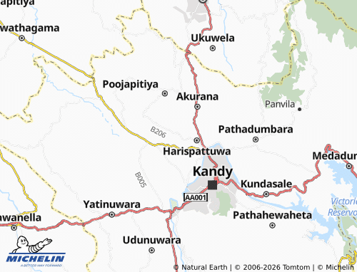 MICHELIN Uduwawala West map - ViaMichelin