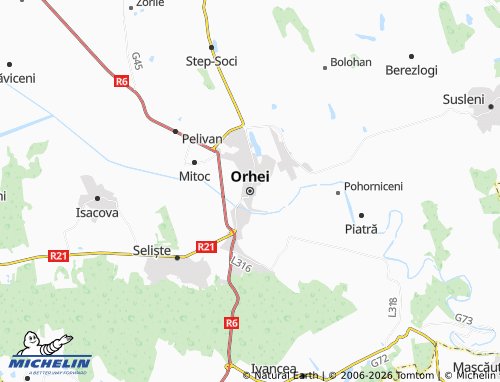 Mappa MICHELIN Orhei - ViaMichelin