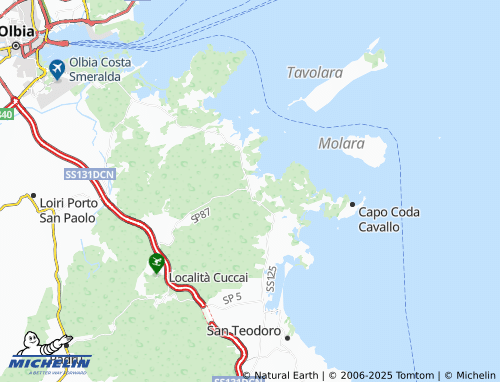 MICHELIN Vaccileddi map - ViaMichelin