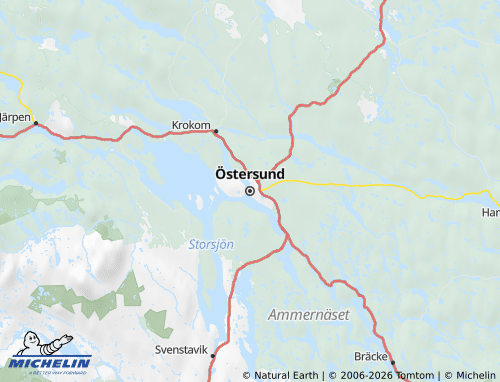 MICHELIN-Landkarte Jämtland - ViaMichelin