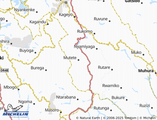 MICHELIN Mutete map - ViaMichelin