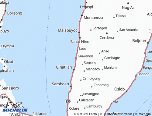 Mappa MICHELIN Guiwanon - ViaMichelin