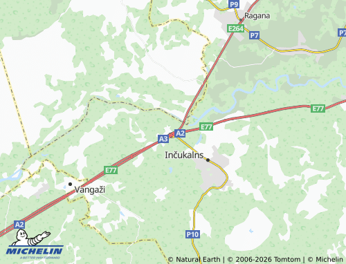 Mapa MICHELIN Krustiņi - ViaMichelin