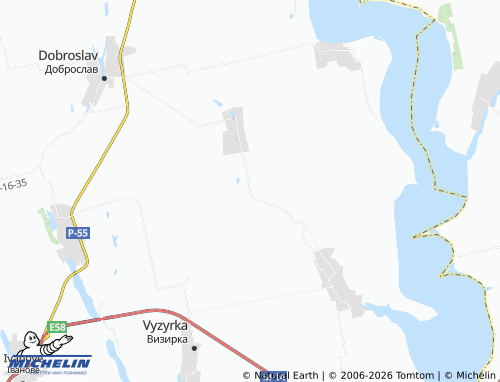 Mapa MICHELIN Butivka - ViaMichelin