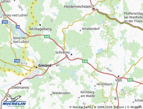 Mapa MICHELIN Schrems - ViaMichelin