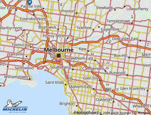 Mapa MICHELIN Richmond - ViaMichelin