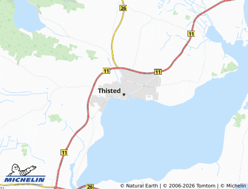 Carte MICHELIN Thisted - ViaMichelin