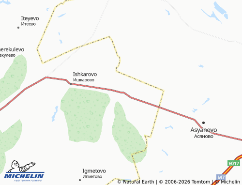 MICHELIN-Landkarte Layashty - ViaMichelin