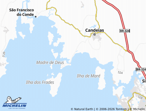 MICHELIN Mataripe map - ViaMichelin