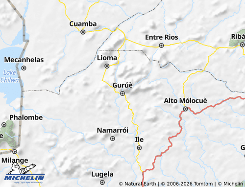 MICHELIN Guruè map - ViaMichelin