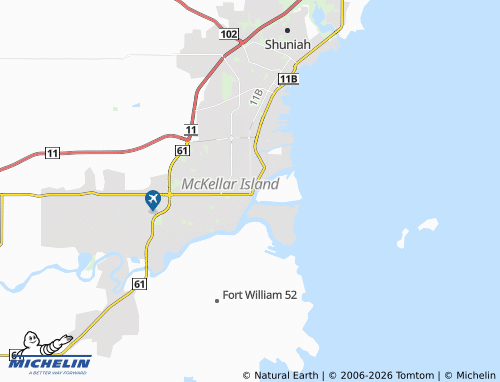MICHELIN Thunder Bay map - ViaMichelin