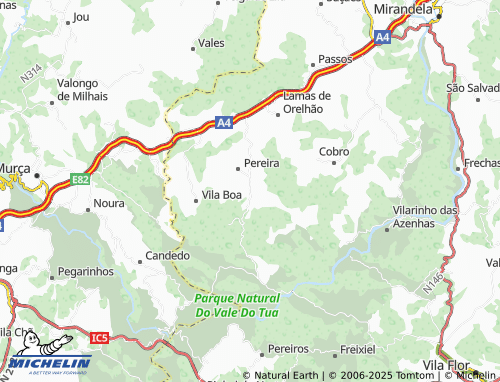 MICHELIN Avidagos map - ViaMichelin