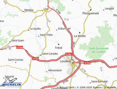 Mappa MICHELIN Trévé - ViaMichelin