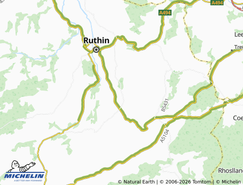 Mappa MICHELIN Graig-Fechan - ViaMichelin