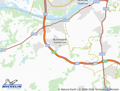 MICHELIN-Landkarte Burevestnik - ViaMichelin