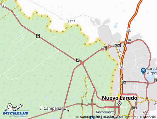 Carte MICHELIN La Cruz - ViaMichelin