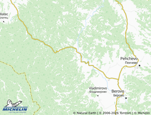 Mapa MICHELIN Mitrashinci - ViaMichelin