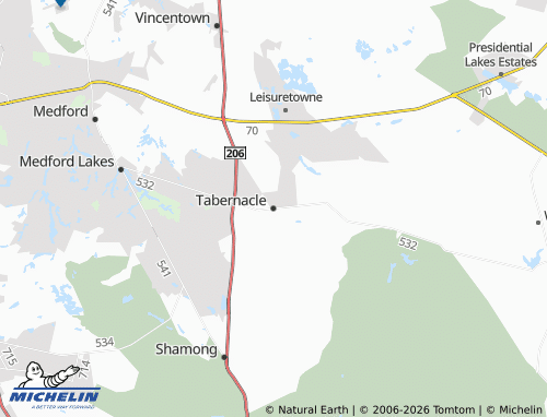 Mappa MICHELIN Tabernacle - ViaMichelin