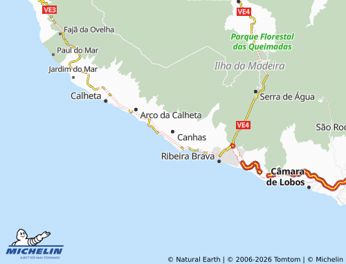 MICHELIN Canhas map - ViaMichelin