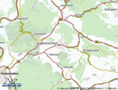 MICHELIN Stadtoldendorf map - ViaMichelin