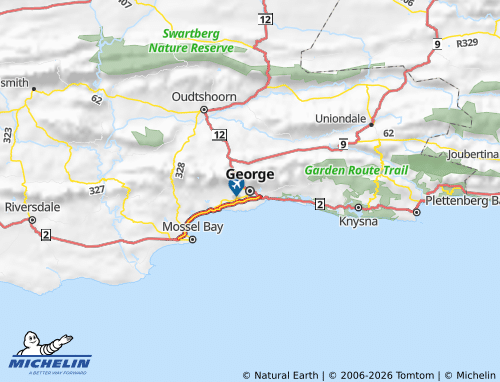 Mapa MICHELIN Garden Route - ViaMichelin
