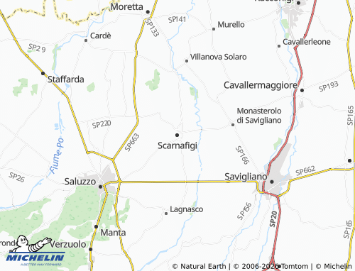 Mapa MICHELIN Scarnafigi - ViaMichelin