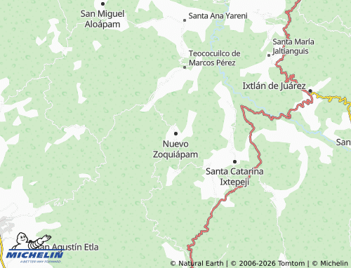 Mappa MICHELIN Nuevo Zoquiápam - ViaMichelin