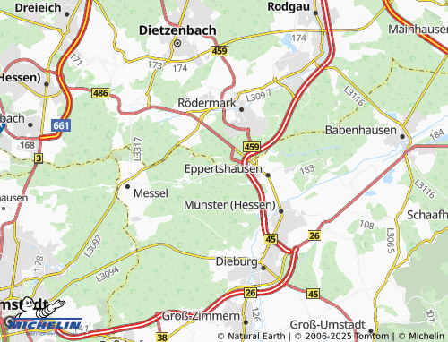 MICHELIN Thomashütte map - ViaMichelin