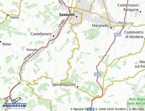 Mappa MICHELIN Montebaranzone - ViaMichelin