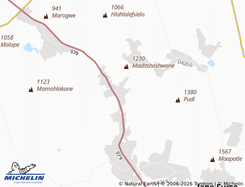 MICHELIN-Landkarte Kgari - ViaMichelin