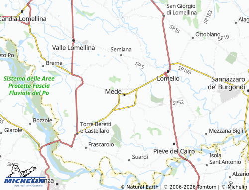 MICHELIN Mede map - ViaMichelin