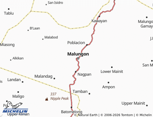 MICHELIN-Landkarte Upper Biangan - ViaMichelin