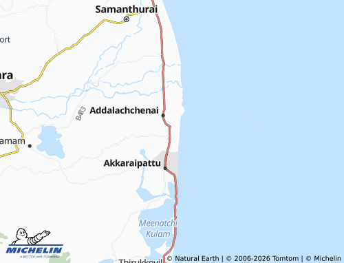 Mappa MICHELIN Addalachchenai 01 - ViaMichelin