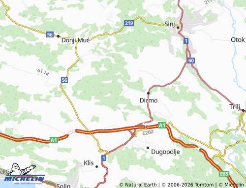 MICHELIN-Landkarte Sušci - ViaMichelin