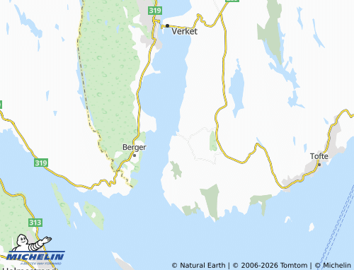 MICHELIN-Landkarte Holmsbu - ViaMichelin