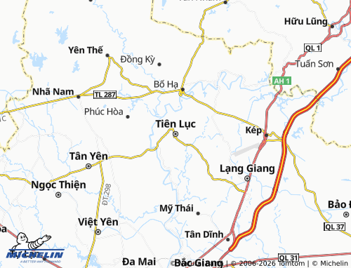 Mapa MICHELIN Tiên Lục - ViaMichelin