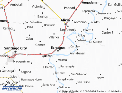 MICHELIN San Fabian map - ViaMichelin