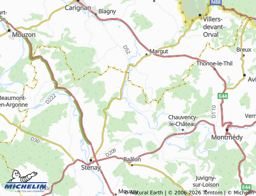 MICHELIN Lamouilly map - ViaMichelin