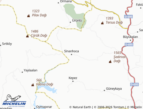 Mappa MICHELIN Sinanhoca - ViaMichelin