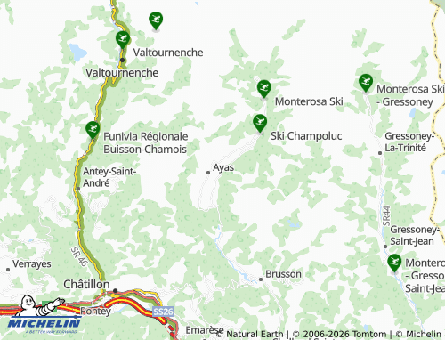 MICHELIN-Landkarte Pilaz - ViaMichelin