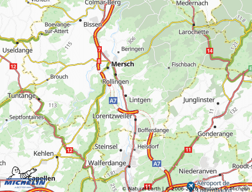 Kaart MICHELIN Lintgen - ViaMichelin