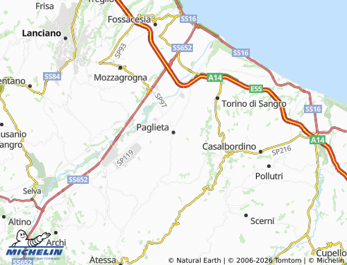 Mapa MICHELIN Paglieta - ViaMichelin