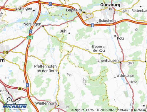 Mapa MICHELIN Ettlishofen - ViaMichelin