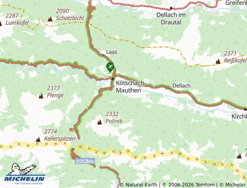 MICHELIN Würmlach map - ViaMichelin