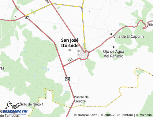 Mappa MICHELIN Lomas de San José - ViaMichelin